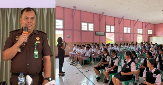 
					Jaksa Masuk Sekolah, Kejari Tomohon Edukasi Pelajar SMP Tentang Kenakalan Remaja