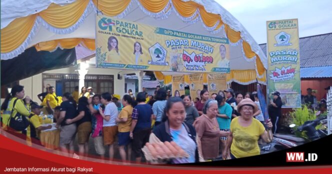 
					Pasar Murah Partai Golkar Mangkal di Tomut dan Tombar, Paket Beras dan Minyak Dihargai Rp 61.000: Siap-siap Tomsel!