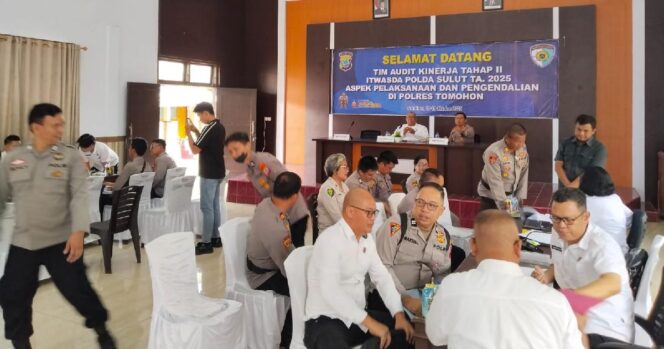 
					Dorong Profesionalisme dan Transparansi, Itwasda Polda Sulut Audit Kinerja Polres Tomohon