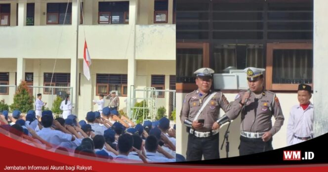 
					Polres Tomohon Ajak Pelajar Jadi Pelopor Keselamatan Lewat Program “Police Go To School”