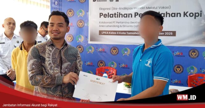 
					PT PGE Lahendong Wujudkan Harapan Anak Binaan di LPKA Tomohon jadi Pengolah Kopi Bersertifikat!